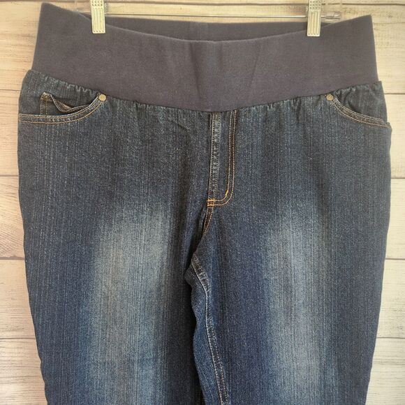 Liz Lange womans maternity size 10 stretch cotton blend denim jeans - Picture 3 of 9